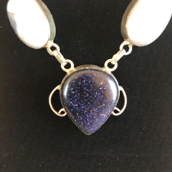 Silver Plated Gem Necklace Set- EUC 3/$19 - Picture 9 of 13